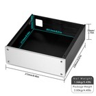 Aluminum Chassis For Diy Amplifier Metal Case Headphone Amp Enclosure Dac Box