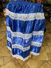Salla Saya  Skirt Falda  Yemaya  En Tela De Satin  Religion Yoruba Ifa Santeria