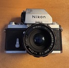 Vtg Nikon F Photomic 35mm Film Camera   Nikkor 50mm F 2   200mm F 4 Lens   Case