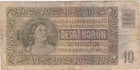 Slovakia 10 Korun 1939 Slovenska Republika Ww2 Banknote P-7 Used Brown