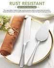 2-piece Silver Premium Cake Cutting Set Exquisite Knife Server Spatula