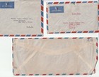  3  1950   s Goa Portuguese India Registered Airmail Business Covers To Usa