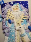 Handmade Finished Completed Bucilla 18  Felt Stocking Fully Lined Customizable