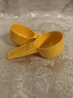 Lot Of Two Tupperware Yellow Mini Funnels Utensil Gadget Free Shipping 