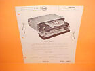 1956 1957 1958 Chrysler Desoto Dodge Highway Hi-fi Record Player Service Manual