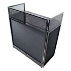 Prox Xf-vista Bl Mk2 Dj Facade Table Station White   Black Scrims And Padded Bag