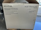 All-clad Stainless Steel Stock Pot 16-qt With Lid Gourmet Accessories   New