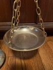 Antique Italian Marble   Brass Decorative Scales Of Justice