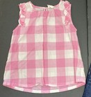 Girl s Crewcuts   Old Navy Outfit Sz 8 - Pink Gingham Blouse W jean Shorts Euc