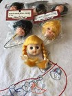 Fibre Craft Doll Head Vintage Lot Of 6