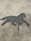 Antique Folk Art Hand Made Riveted Metal Tin Horse Weathervane
