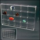 Rock Display Case-acrylic Glass Curio W 20 Compartments