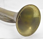 Antique Brass Lightweight Bugle Excellent Condition 13  Long Integral Mouthpiece