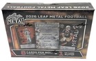 2026 Leaf Metal Football Factory Sealed Hobby Box 9 Cards 5 Autographs Per Box