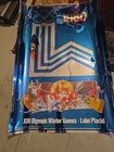 Vintage 1980 Lake Placid Olympics Poster Ski Hockey Miracle On Ice Chrome Mylar 