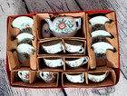 Vtg Service For 6 Child China Toy Play Tea Set Plates Tea Cups Sugar Cream Japan