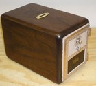 Vintage Post Office Box Door Bank gun Safe-size 2  grecian -walnut