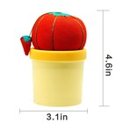 Pin Cushion Sewing Tool Set With Magnetic Storage  Including 50 Cute Flowers    