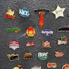 Lot Of 40 Vintage Wendy s Employee Recognition Enamel Lapel Pins Daves Legacy