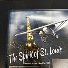 The Spirt Of St Louis Flown Trans Atlantic Aircraft Linen 8 5 X 11 Relic Display