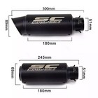 For Yamaha Yzf R6 2006-2020 Full System Exhaust Tips Black Header Pipe
