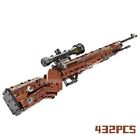 432pcs Military Army Weapon Pistol 98k Building Blocks Imitation Gun Bricks Toys