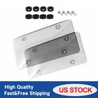 2pcs Unbreakable License Plate Bubble Covers Universal Fitment Protector License