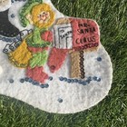 Vtg Bucilla Finished Christmas Stocking Felt Hand Stitched Sequins Santa Penguin