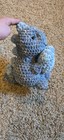 Handmade Stuffed Animal  Blue Dinosaur With Heart