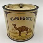 Vintage Camel Cigarette Round Tobacco Tins Lot Of 4 With Lids