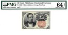 10 Cents Fifth Issue Fractional Currency Fr  1265 Pmg Choice Unc 64 Epq