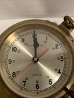 Vintage Maritime Nautical Brass Ships Porthole Quartz Ship   s Clock Read