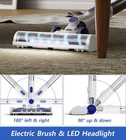 Cordless Vacuum Cleaner 50kpa Lightweight Stick Pet Hair Hardwood Floor Carpet