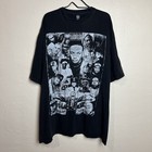 Vintage Rap Tee Shirt Men 5xl Black Hip Hop Music T-shirt Dre Snoop Tupac Biggie