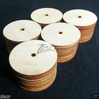 50 2 x1 8  Wooden Circle Disc Craft Board 1 Center Washer Hole Hard Wood Donut