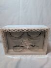 Vintage  Bride And Groom Champagne Toast Glasses With Org Box