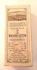 Antique Brooks Meltham Mills White Glace Cotton Machine Thread Box Of 5   23108