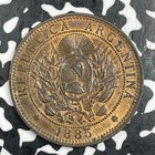 1885 Argentina 2 Centavos Lot c8879 High Grade  Beautiful 