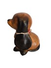 Asia Overland Hand Carved Wooden Bassett Hound Dog Made In Thailand 6 5  Tall 
