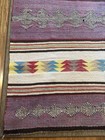 Antique 1940 s Large Navajo Rug Native American Indian Eye Dazzler Weaving 65x39