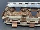 Rare Large Antique Metal Double Easter Rabbit Chocolate Mould   10    Long