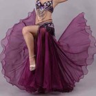 New Sexy Belly Dance Costume Skirts Double Split Dance Practice  no Belt 