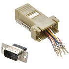 10x Db9 Male To Rj45 Female Network Modular Adapter Connector 8p8c Serial Rs232