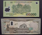 Iraqi Dinar 50 000 And Vietnam Dong 100 000 - Unc - Coa Iqd Vnd
