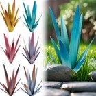 2pcs Tequila Rustic Sculpture Diy Plant Rustic Metal Agave Garden Outdoor Decor