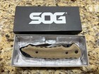 Sog Kiku Folder Large Ku-1011 Satin Tan Micarta Nib Kiku Matsuda Free Ship