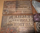 Vintage Lot Letterpress Printing Press Ruber Stamp Wood Metal Printers Blocks