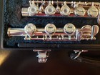 Yamaha Yfl-381 925 Silver Head B-foot Flute   Case- Great Condition  Free Ship 