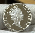 Great Britain 1985 Silver Proof  One Pound   Welsh Leek