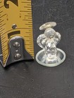 Vintage Tiny Miniature Lead Crystal Glass Guardian Angel Figurine 1 25 